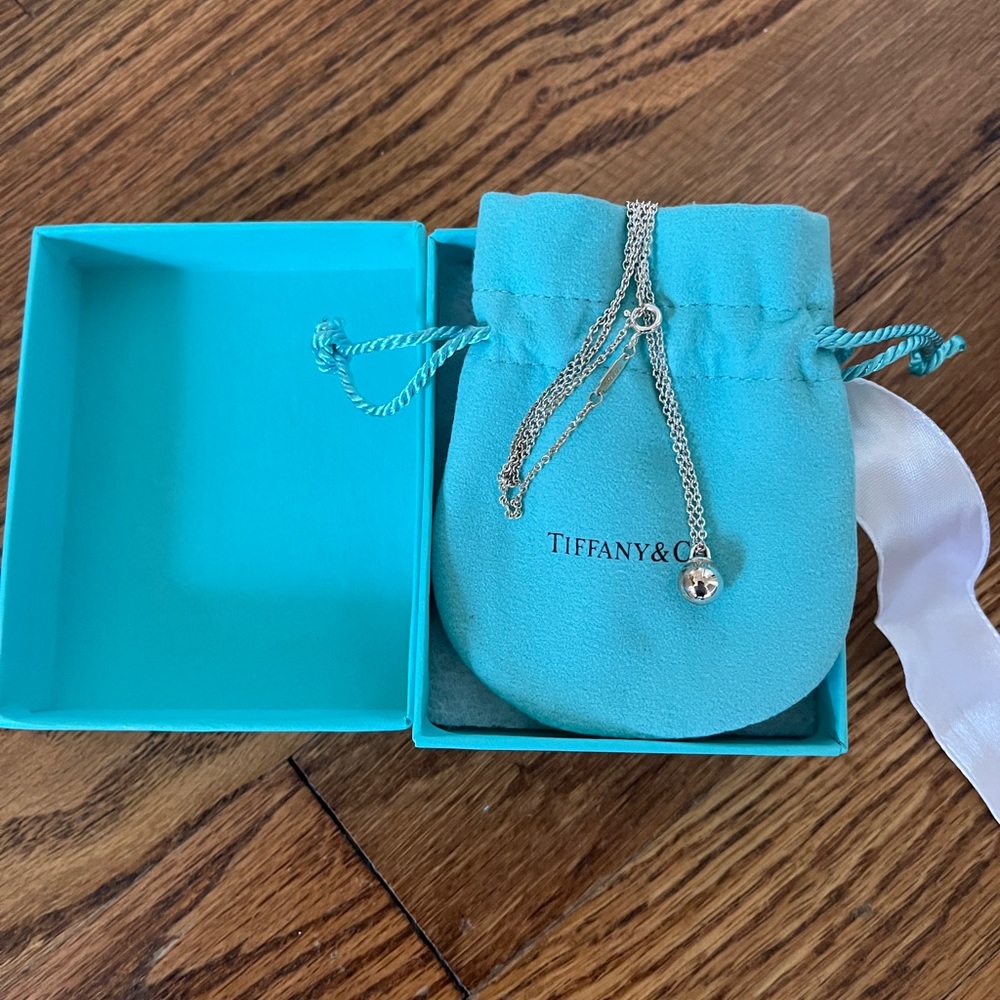 Tiffany and co silver mini hardwear necklace